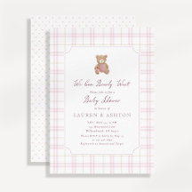 Wir können es kaum erwarten Preppy Pink Teddy Baby