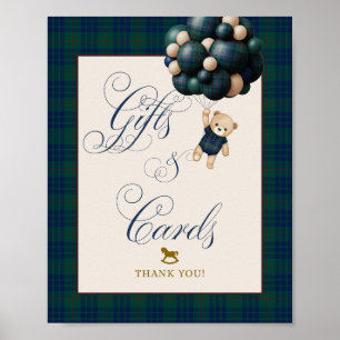 Wir können es kaum erwarten, Preppy-Teddy-Ballon-B Poster