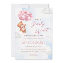 Wir können es kaum erwarten - Rosa Baby Shower Ein