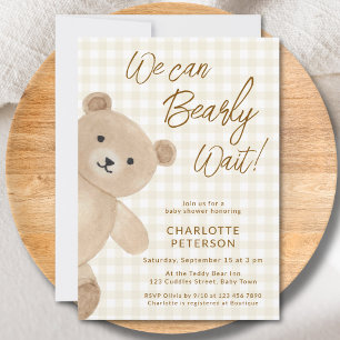 Wir können es kaum erwarten Süße Babyparty Einladung