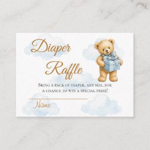 Wir können es kaum erwarten Teddy Bär Baby Jungen Begleitkarte
