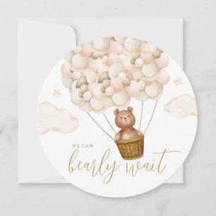 Wir können es kaum erwarten Teddy Bär Baby-Party Einladung