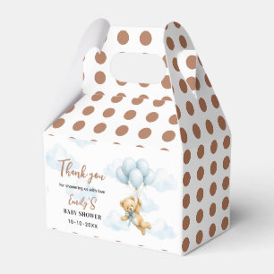Wir können es kaum erwarten Teddybär Baby Junge Geschenkschachtel