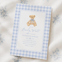 Wir können es kaum erwarten Vintage Teddybär Baby