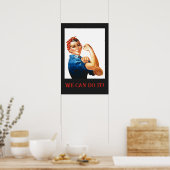 Wir können es machen Rosie der Riveter Women Power Poster (Küche)