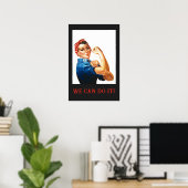 Wir können es machen Rosie der Riveter Women Power Poster (Heimbüro)