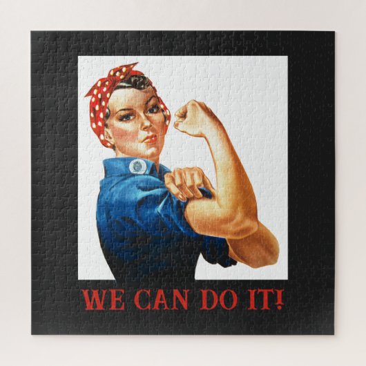 Wir können es machen Rosie der Riveter Women Power Puzzle (Vertikal)