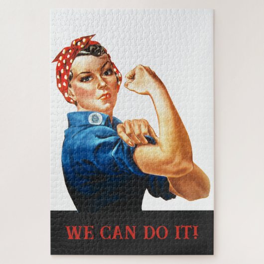 Wir können es machen Rosie der Riveter Women Power Puzzle (Vertikal)