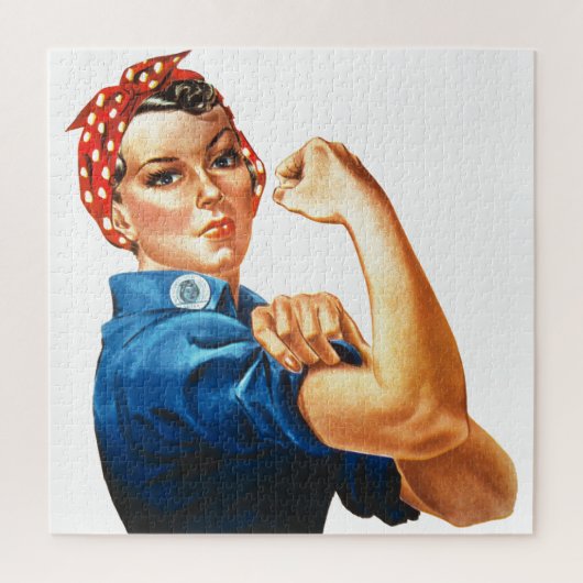Wir können es machen Rosie der Riveter Women Power Puzzle (Vertikal)