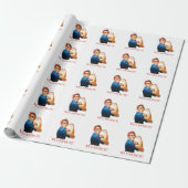 Wir können es machen Rosie Riveter Women Power II Geschenkpapier (Ungerollt)