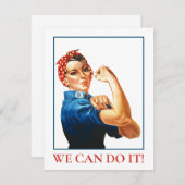 Wir können es machen Rosie Riveter Women Power WWI (Vorne/Hinten)
