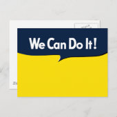 Wir können es machen, sagt Rosie Postkarte (Vorne/Hinten)