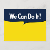 Wir können es machen, sagt Rosie Postkarte (Vorderseite)