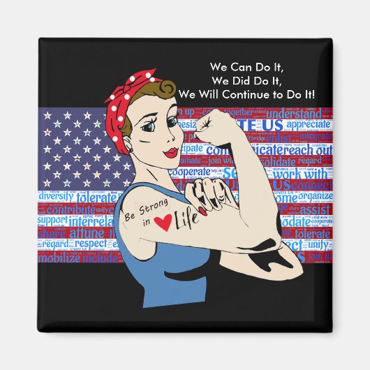 Wir können es machen, wir haben es getan, das patr magnet (Vorne)