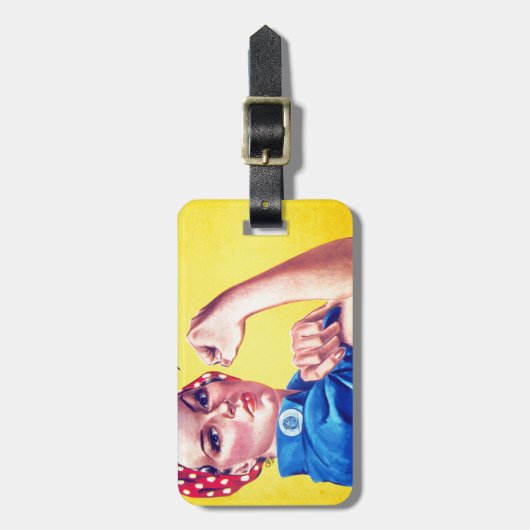 Wir können es mit dem Riveter machen Gepäckanhänger (Vorderseite vertikal)