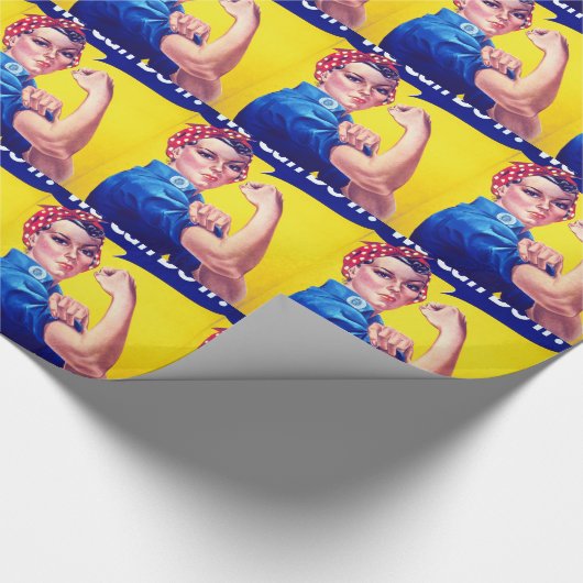 Wir können es mit dem Riveter machen Geschenkpapier (Ecke)