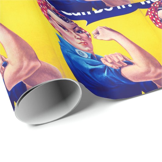 Wir können es mit dem Riveter machen Geschenkpapier (Rolleneckpunkt)