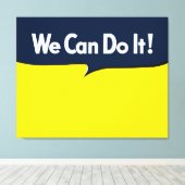 Wir können es mit einer rosie-grafischen Blase mac Leinwanddruck (Insitu (Holzboden))