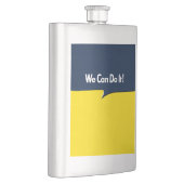 Wir können es mit Rosie Headline machen Flachmann (Rechts)