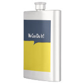 Wir können es mit Rosie Headline machen Flachmann (Links)