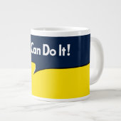 Wir können es mit Rosie Headline machen Jumbo-Tasse (Vorderseite Rechts)