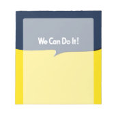 Wir können es mit Rosie Headline machen Notizblock (Vorderseite)