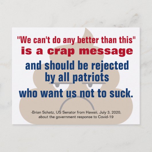 Wir können es nicht besser machen, als dies eine C Postkarte (Vorderseite)