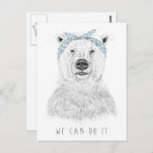 Wir können es postkarte (Vorne/Hinten)