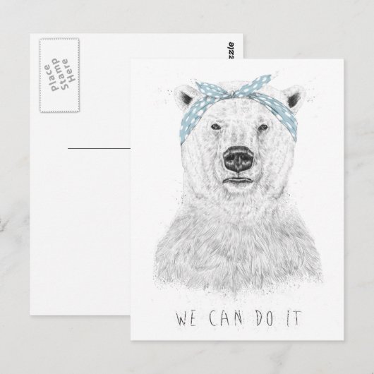 Wir können es postkarte (Vorne/Hinten)