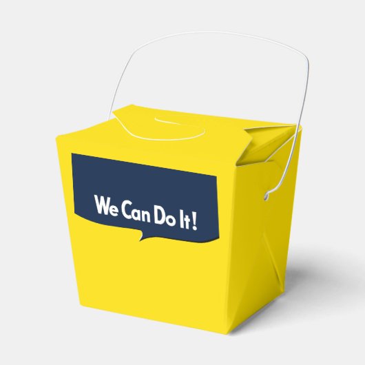 Wir können es Rosie Graphic Bubble machen Geschenkschachtel (Vorderseite)