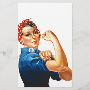 Wir können es Rosie machen, der Riveter Women Powe Briefpapier