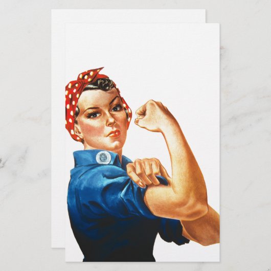 Wir können es Rosie machen, der Riveter Women Powe Briefpapier (Vorne/Hinten)