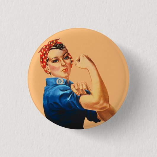 Wir können es Rosie machen, der Riveter Women Powe Button (Vorderseite)