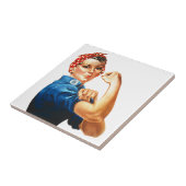 Wir können es Rosie machen, der Riveter Women Powe Fliese (Seite)