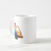Wir können es Rosie machen, der Riveter Women Powe Kaffeetasse (Vorderseite Links)