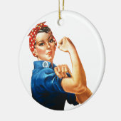 Wir können es Rosie machen, der Riveter Women Powe Keramik Ornament (Links)