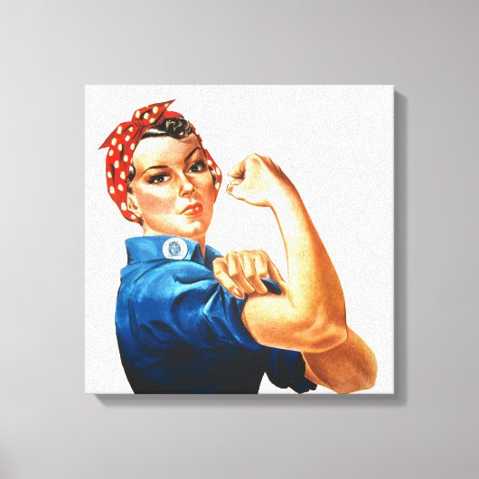 Wir können es Rosie machen, der Riveter Women Powe Leinwanddruck (Vorderseite)