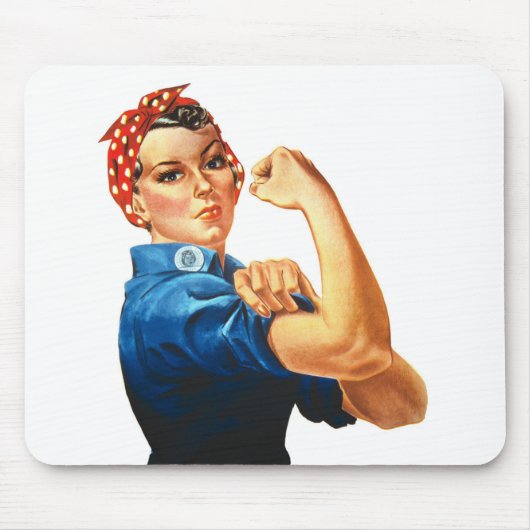 Wir können es Rosie machen, der Riveter Women Powe Mousepad (Vorne)