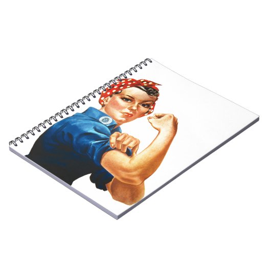 Wir können es Rosie machen, der Riveter Women Powe Notizblock (Linke Seite)