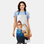 Wir können es Rosie machen, der Riveter Women Powe Schürze (Getragen)