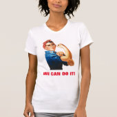 Wir können es Rosie machen, der Riveter Women Powe T-Shirt (Vorderseite)