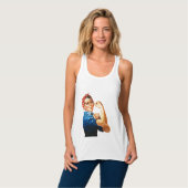 Wir können es Rosie machen, der Riveter Women Powe Tank Top (Vorderseite Vollansicht)