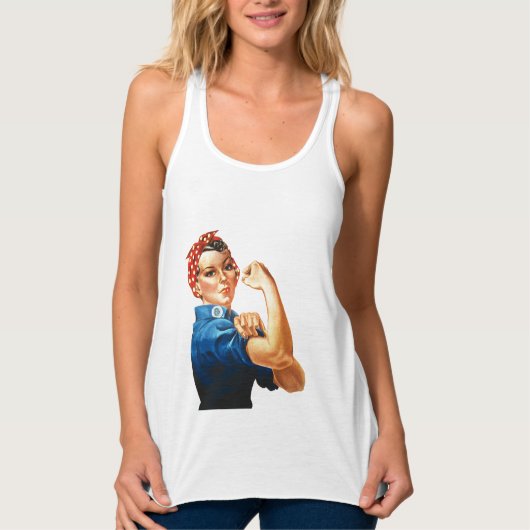 Wir können es Rosie machen, der Riveter Women Powe Tank Top (Vorderseite)
