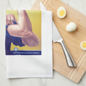 Wir können es Rosie machen, die Riveter United Sta Geschirrtuch (Viertel Falte)