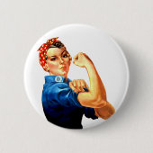Wir können es Rosie machen, die Riveter-Weltkrieg- Button (Vorderseite)