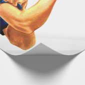 Wir können es Rosie machen, die Riveter-Weltkrieg- Geschenkpapier (Ecke)