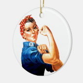 Wir können es Rosie machen, die Riveter-Weltkrieg- Keramikornament (Links)