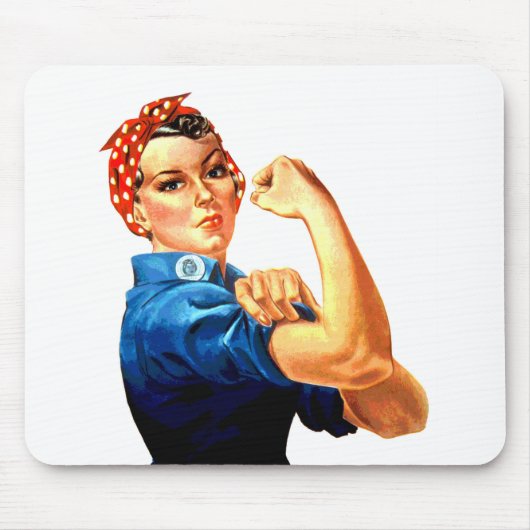 Wir können es Rosie machen, die Riveter-Weltkrieg- Mousepad (Vorne)