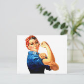 Wir können es Rosie machen, die Riveter-Weltkrieg- Postkarte (Stehend Vorderseite)