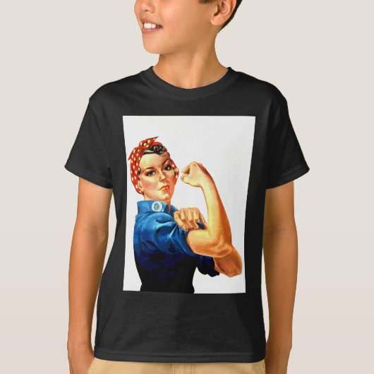 Wir können es Rosie machen, die Riveter-Weltkrieg- T-Shirt (Vorderseite)